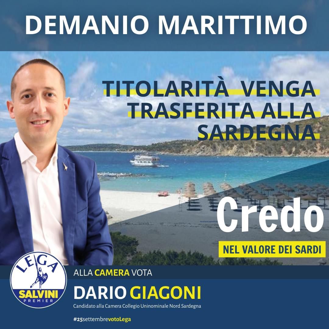 Al momento stai visualizzando Giagoni, Lega: “Titolarità demanio marittimo venga trasferita alla Sardegna”