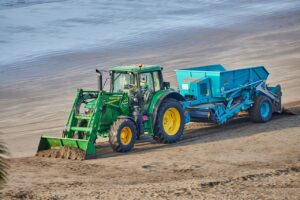 tractor, beach cleaning, beach, sand, sea, coast, shore, tractor, tractor, nature, tractor, tractor, tractor